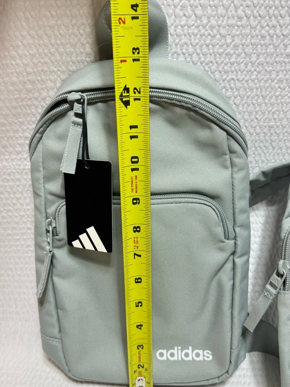 adidas Men's Mint Green Mini Backpack with Sling Pouch